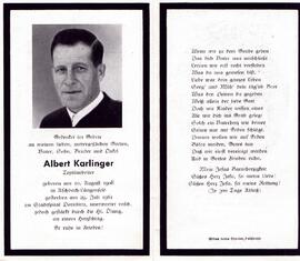 Karlinger Albert, +1961