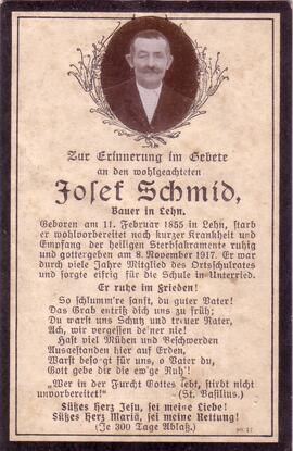 Schmid Josef, +1917