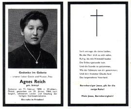 Reich Agnes, geb. Schöpf, +1964