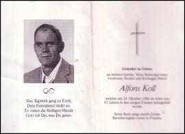 Koll Alfons, Gottsgut, +1986
