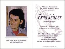 Jeitner Erna, geb. Brüggler, +1995