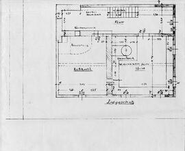 Planzeichnung vom Blockhaus im Ötztaler Heimatmuseum