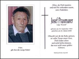 Praxmarer Josef, +2000