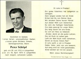 Schöpf Peter, +1979