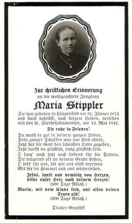 Stippler Maria, +1942