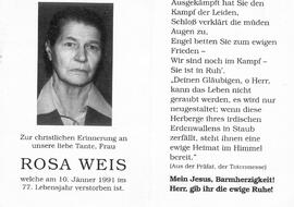 Weis Rosa, +1991