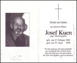 Kuen Josef, Bichler Seppele, +1990
