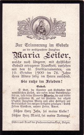 Leiter Maria, +1900