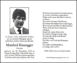 Hausegger Manfred, Espan, +1983
