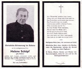 Schöpf Helene, geb. Rofner, +1960