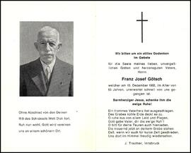 Götsch Franz Josef, +1965