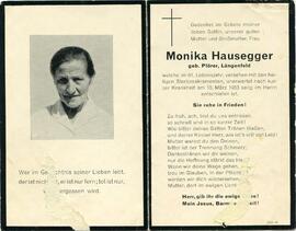 Hausegger Monika, geb. Plörer, +1963
