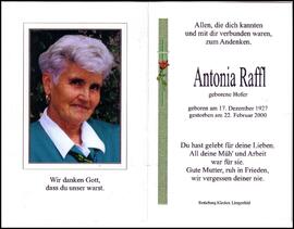 Raffl Antonia, geb. Hofer, +2000