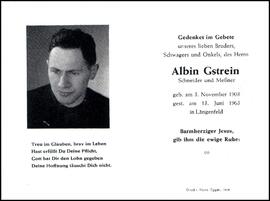 Gstrein Albin, +1963