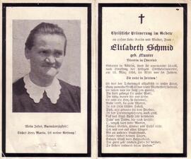 Schmid Elisabeth, geb. Maurer, +1953