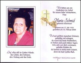 Schmid Maria, geb. Ennemoser, +2008