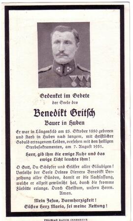 Gritsch Benedikt, +1951