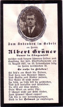 Grüner Albert, +1927