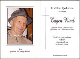 Riml Eugen, +2001