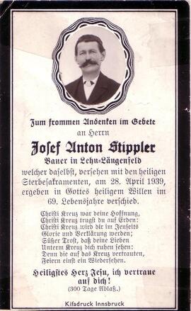 Stippler Josef Anton, +1939