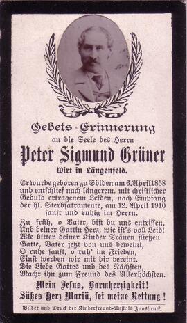 Grüner Peter Sigmund, +1910