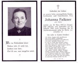 Falkner Johanna, geb. Müller, +1963
