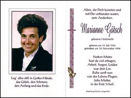 Götsch Marianne, geb. Holzknecht, +1998