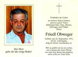 Obweger Friedrich, +1991