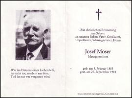 Moser Josef, +1981
