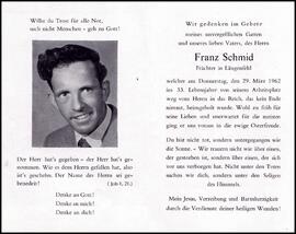 Schmid Franz, +1962