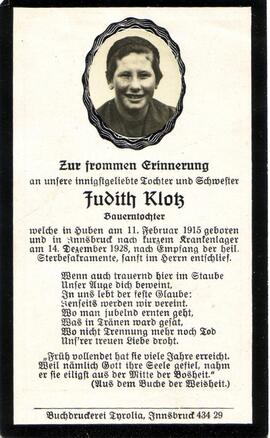 Klotz Judith, +1928
