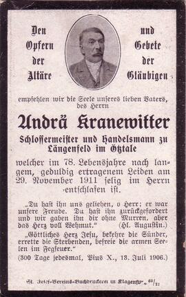 Kranewitter Andrä, Dorf, +1911