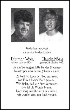 Nösig Dietmar und Claudia, +1987