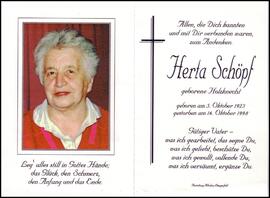 Schöpf Herta, geb. Holzknecht, +1998