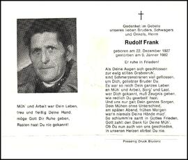 Frank Rudolf, +1982