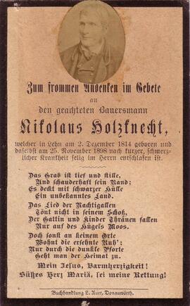 Holzknecht Nikolaus, +1898