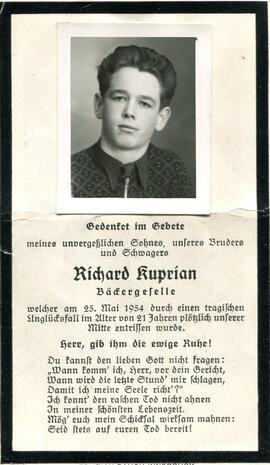 Kuprian Richard, +1954