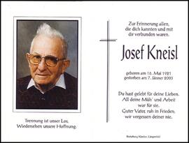 Kneisl Josef, Dorf, +2003