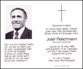 Fleischmann Josef, +1985