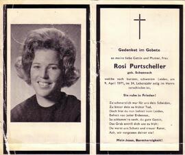 Purtscheller Rosi, geb. Schennach, +1951