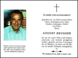 Brugger August, +1990