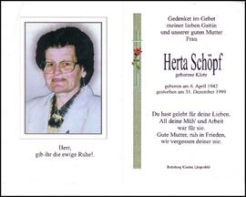 Schöpf Herta, geb. Klotz, +1999