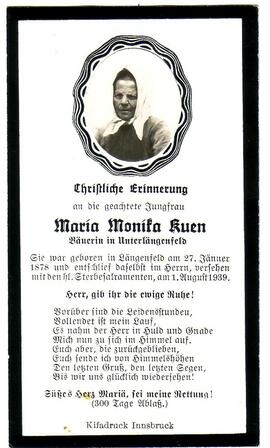 Kuen Maria Monika, +1939