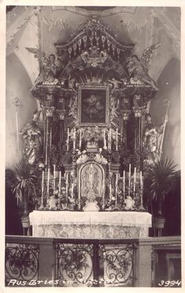 Altar in der Wallfahrtskirche Gries nach der Renovierung