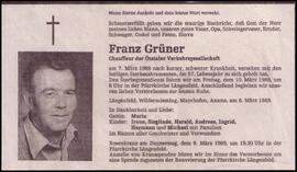 Grüner Franz, +1989