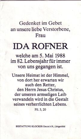 Rofner Ida, +1988