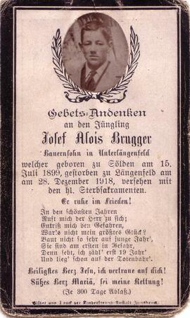 Brugger Josef, +1918