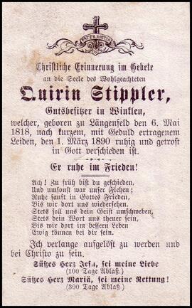 Stippler Quirin, +1890