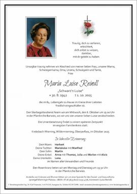 Maria Luise Reindl Parte