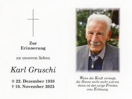 Karl Gruschi Sterbild